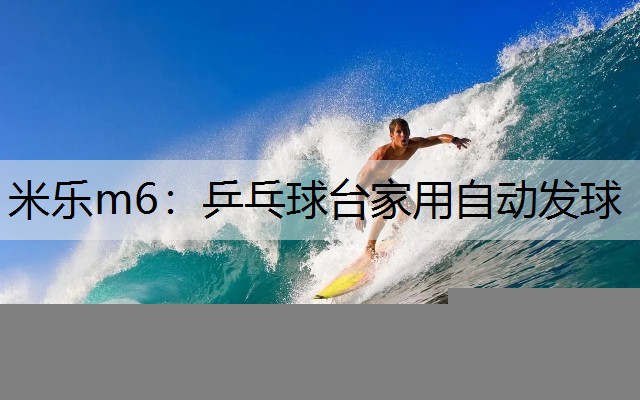 米乐m6：乒乓球台家用自动发球